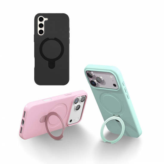 Premium Soft‑Touch MagSafe maskica za Samsung sa Kickstand držačem